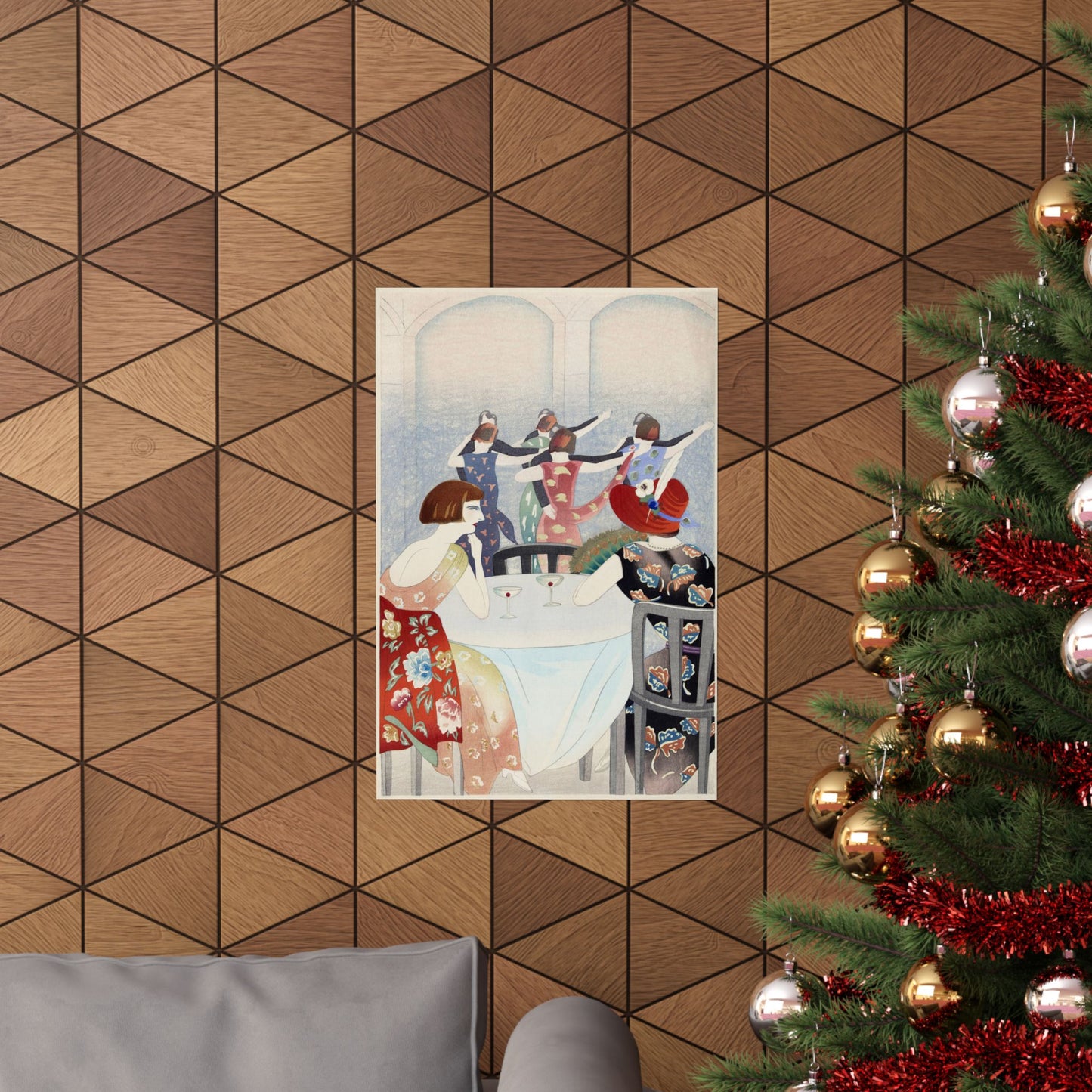 Friends with Cocktails Poster Print