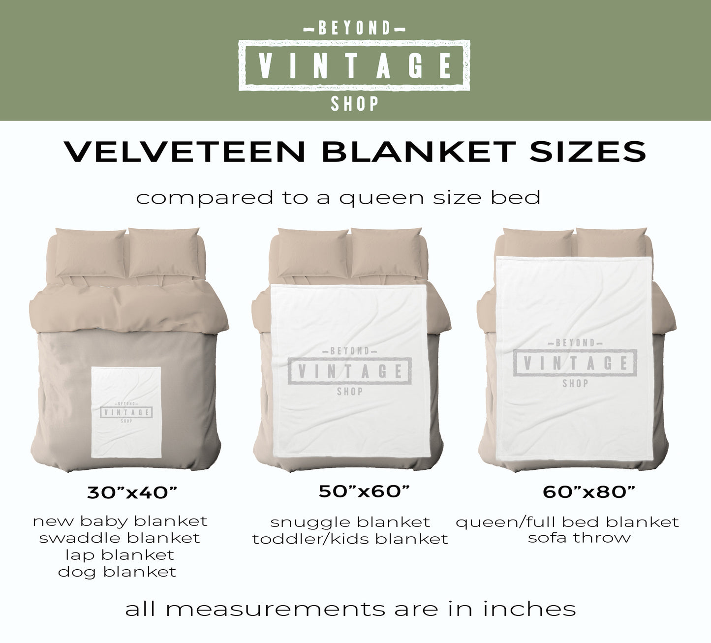 Vintage Wildflower Throw Velveteen Blanket