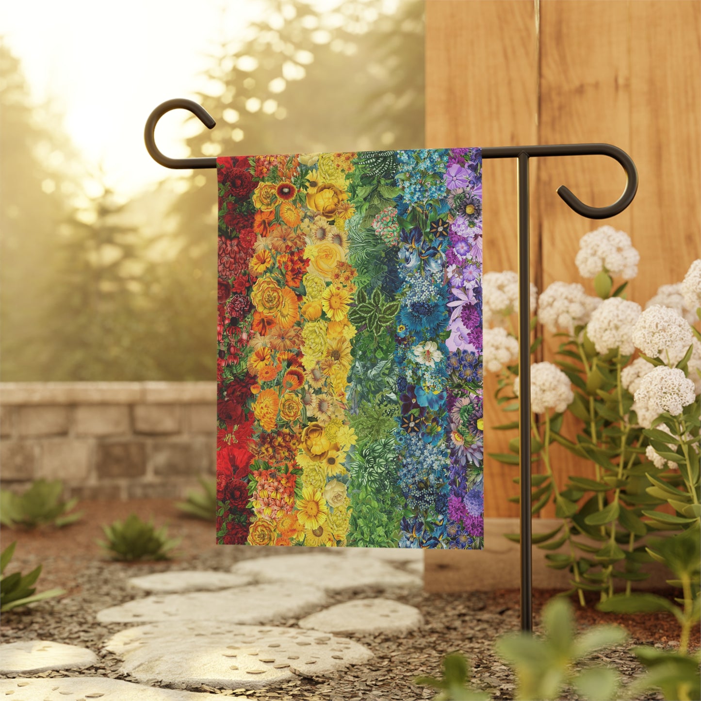 Floral Pride Flag Garden & House Banner