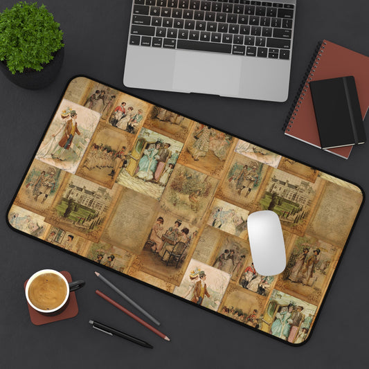 Whimsical Jane Austen Desk Pad