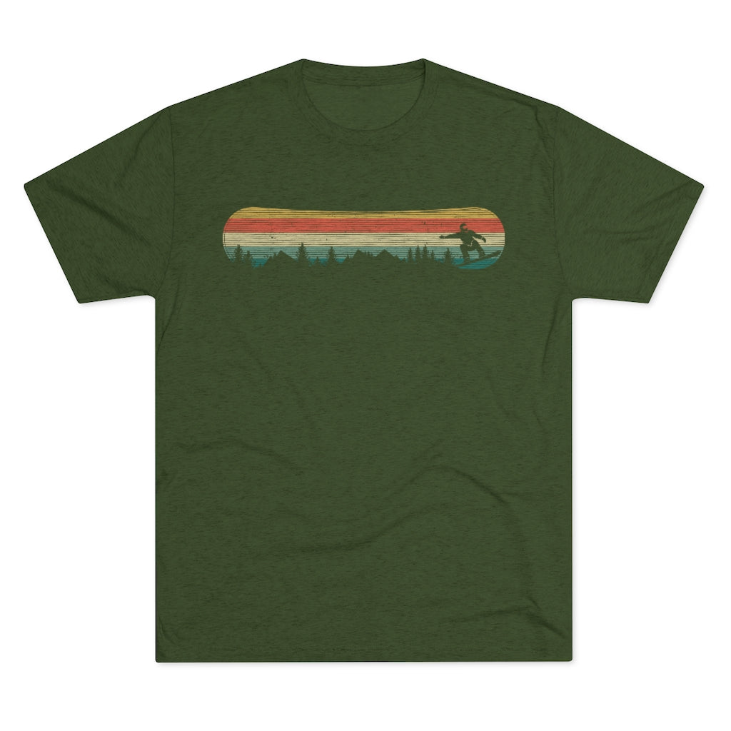 Retro Snowboarding Mountains Tee