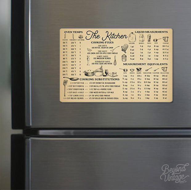 a stainless steel refrigerator with a menu on it