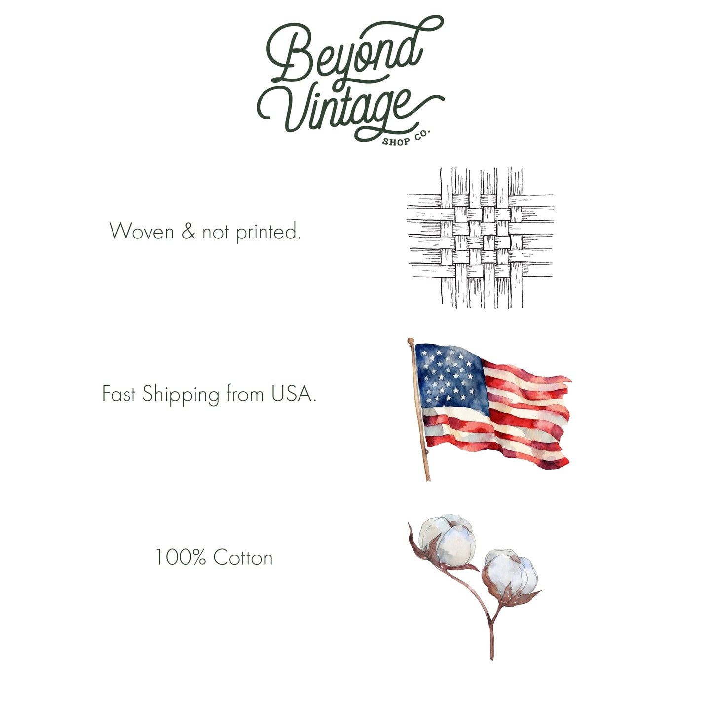 a poster with a flag and cotton balls