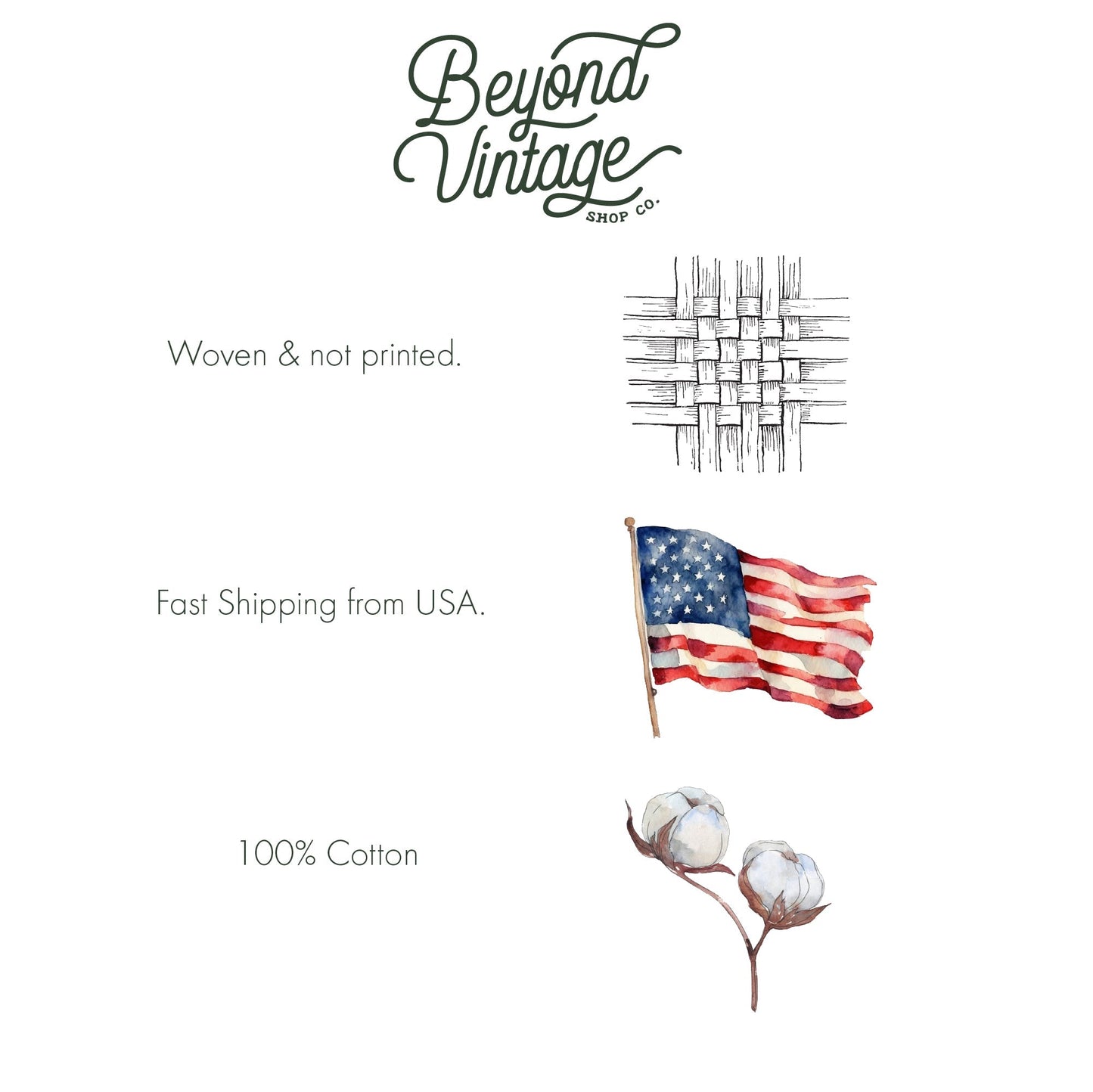 a poster with a flag and cotton balls