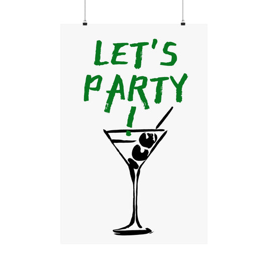 Let's Party Retro Style Wall Art