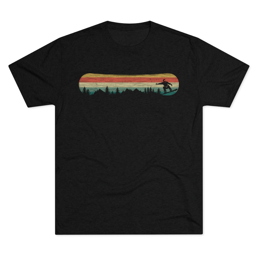 Retro Snowboarding Mountains Tee