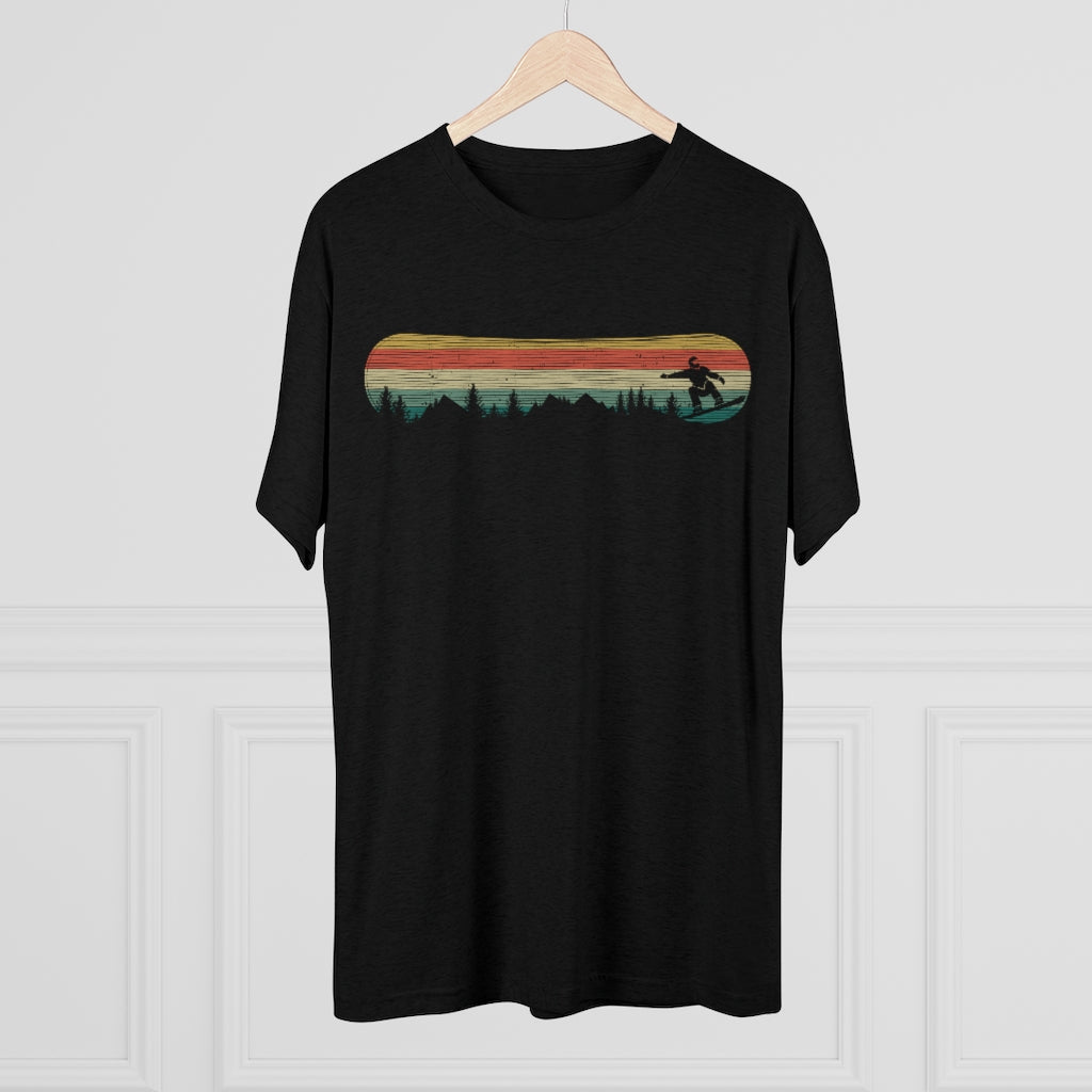 Retro Snowboarding Mountains Tee