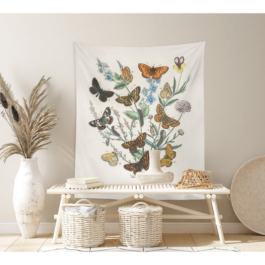 Vintage Butterfly Tapestry