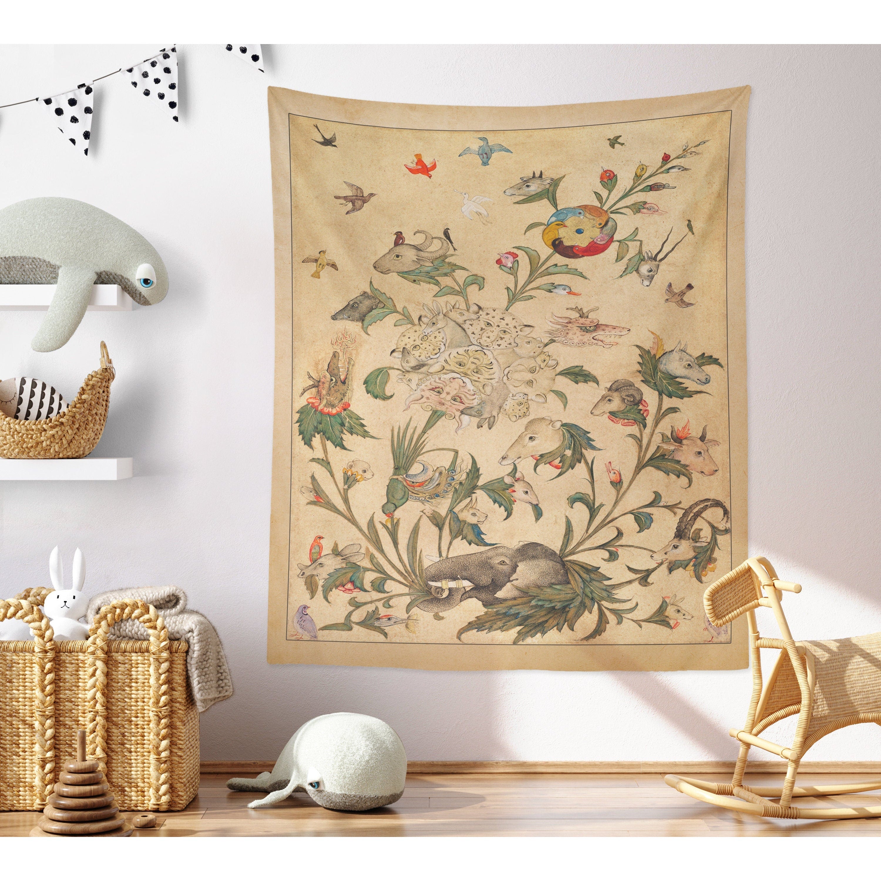 Vintage animal tapestry outlet