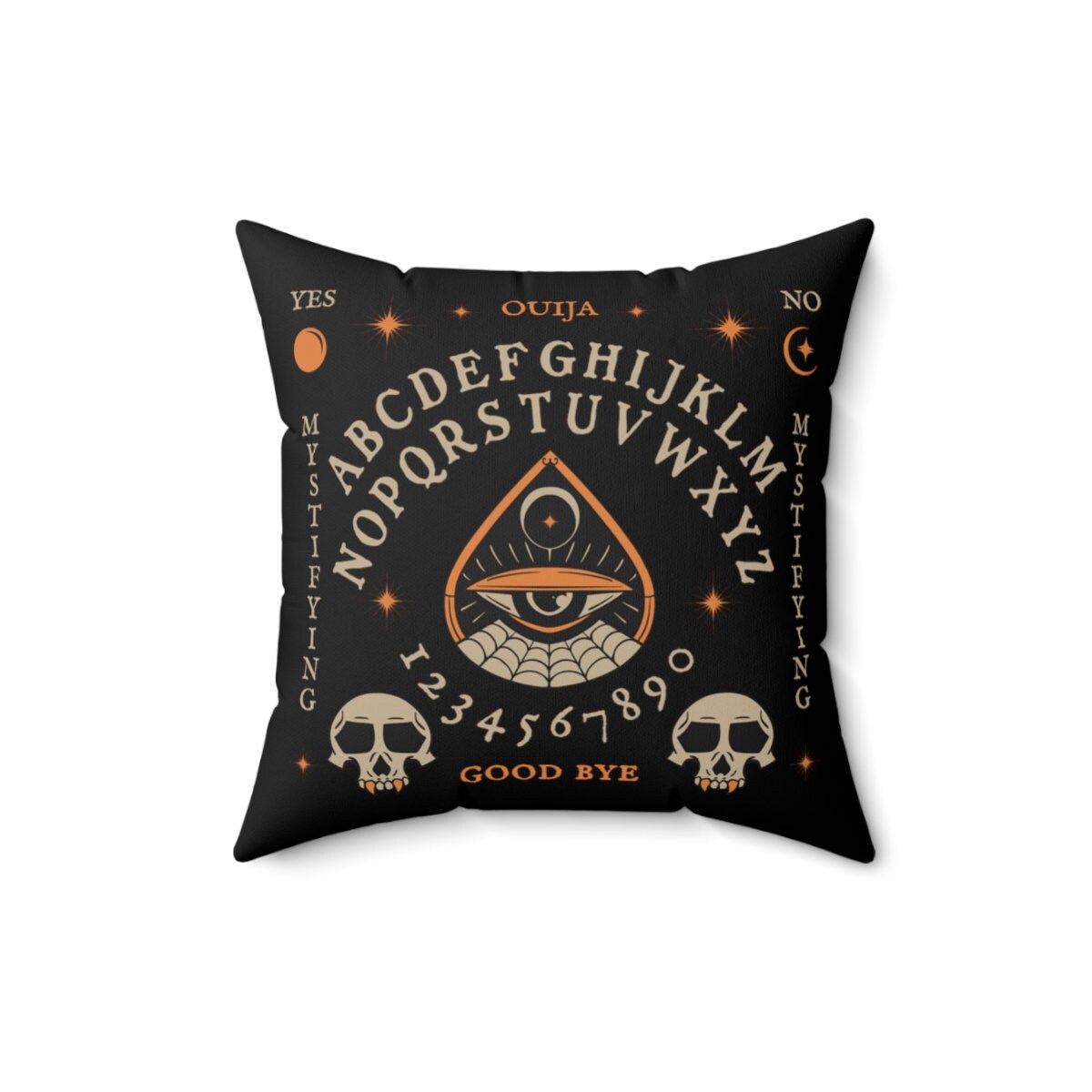 Ouija Board Pillow Retro Halloween Throw Cushion