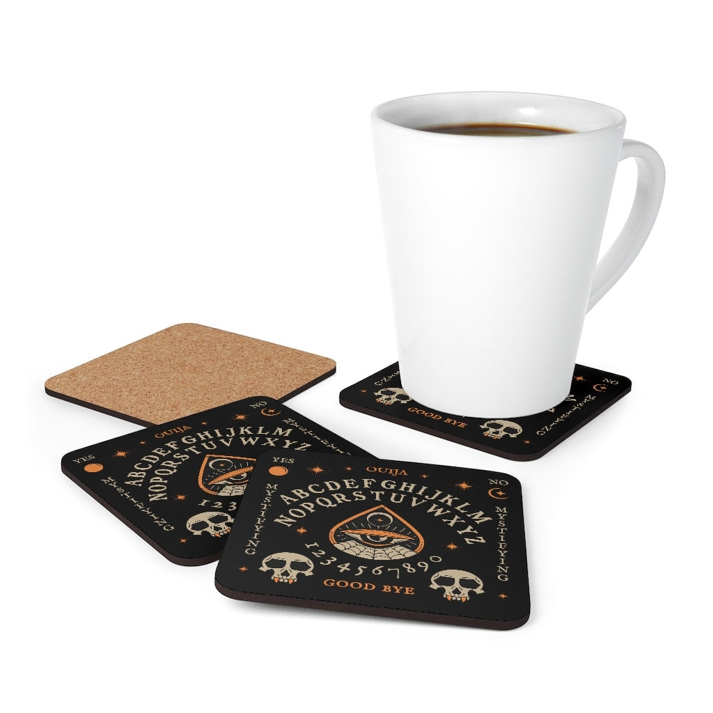 Ouija Board Corkwood Coaster Set