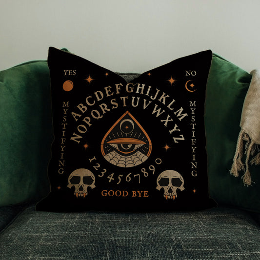 Ouija Board Pillow Retro Halloween Throw Cushion