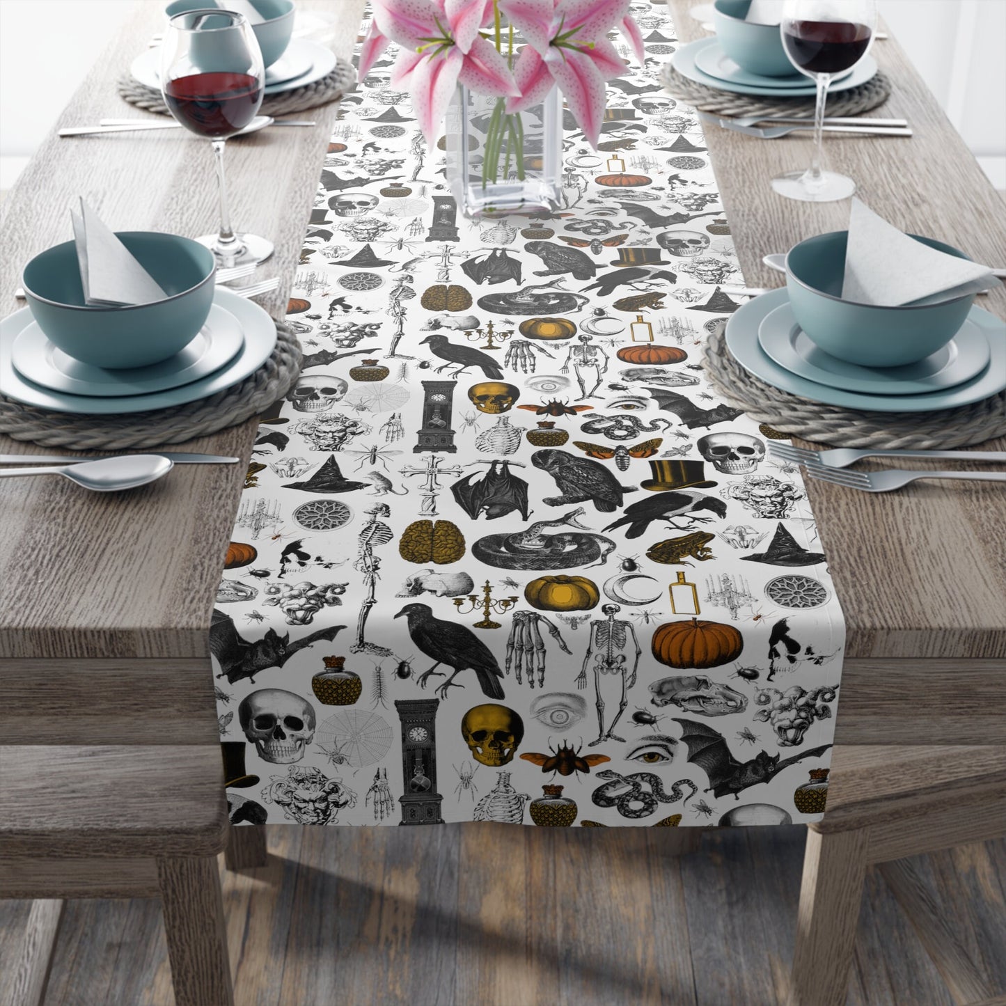 Gothic Halloween Table Runner