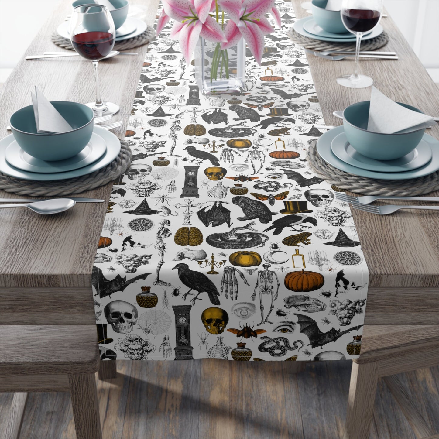 Gothic Halloween Table Runner