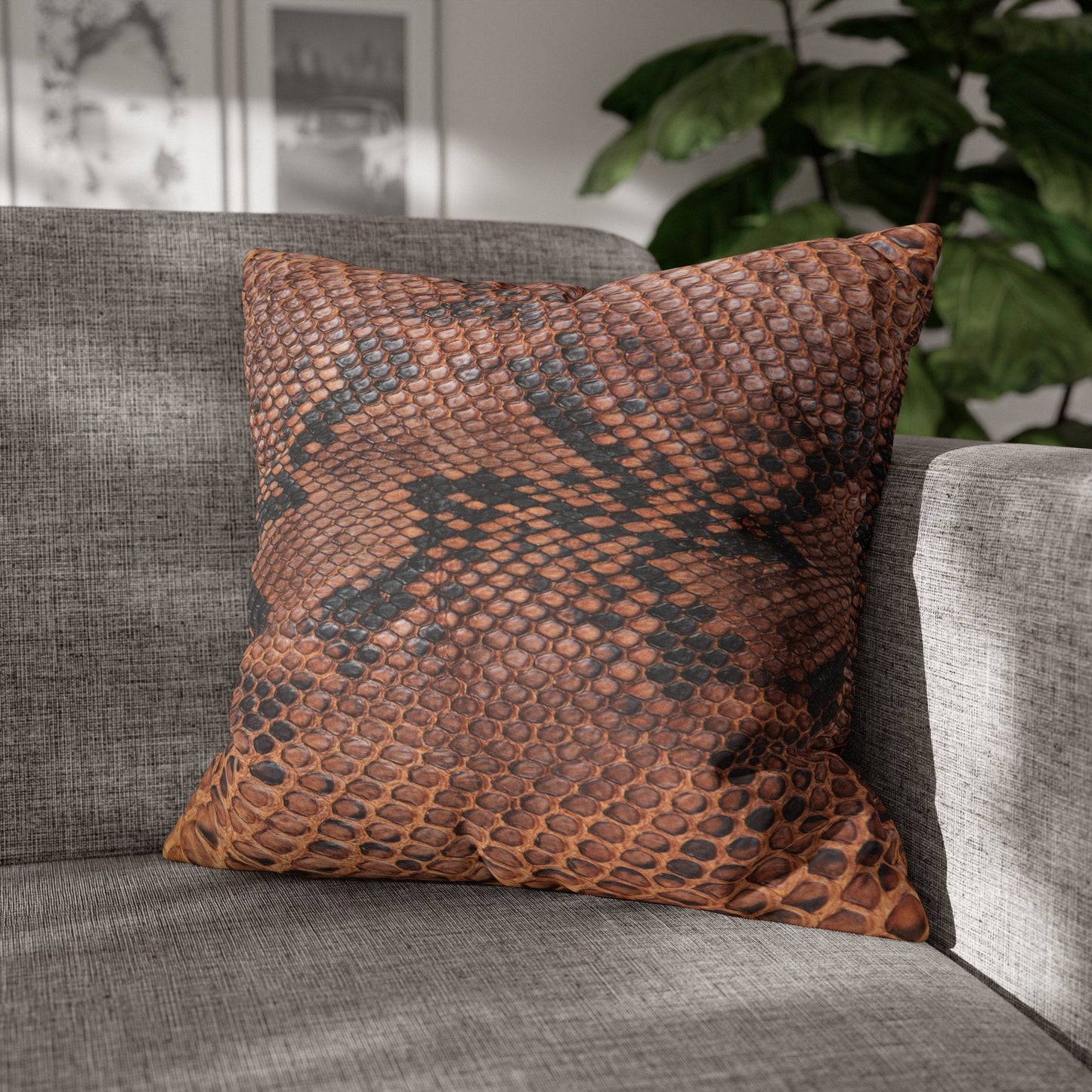 Snake Skin Pillow Cover