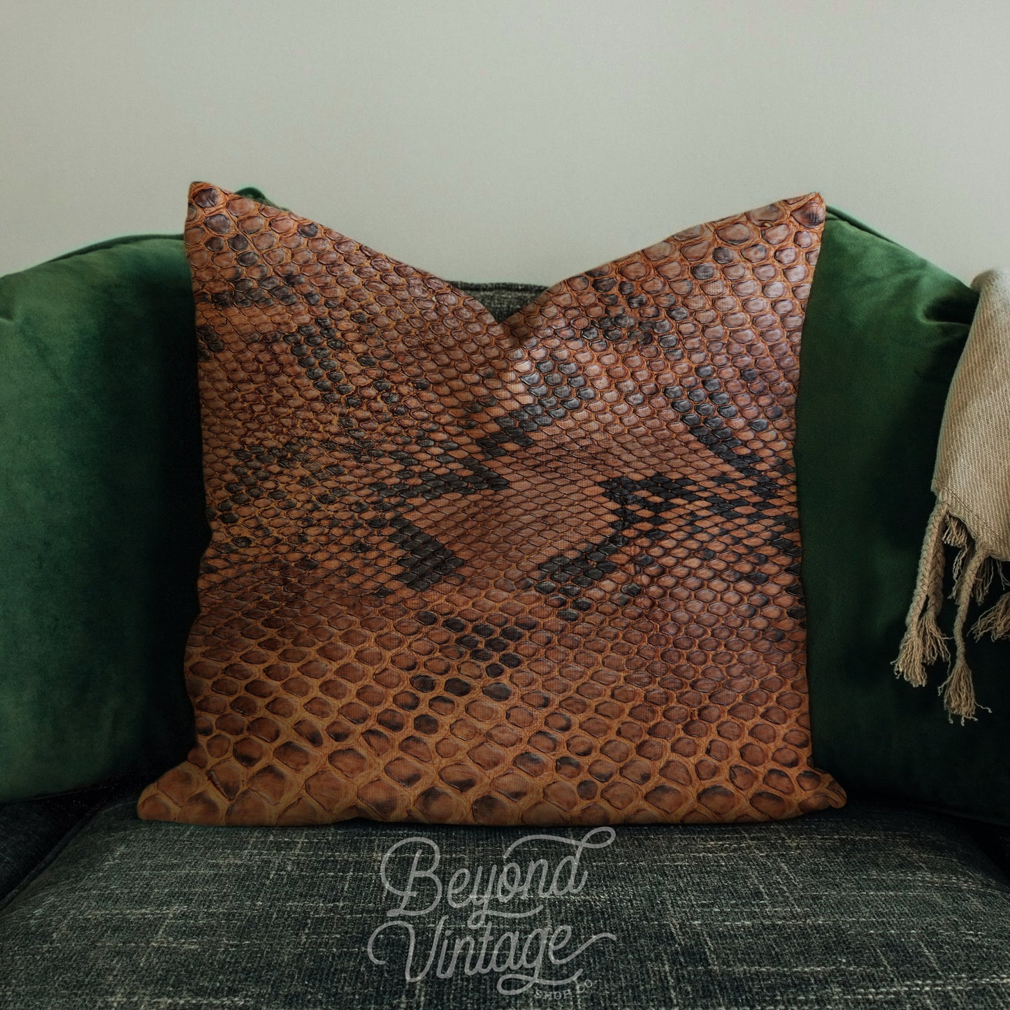 Snake Skin Pillow Cover