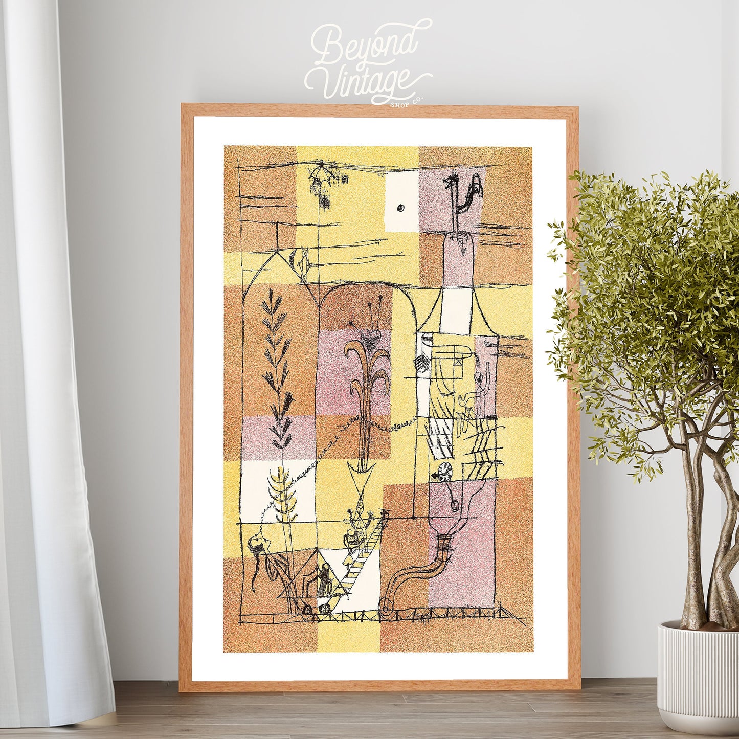 Retro Paul Klee Art Poster