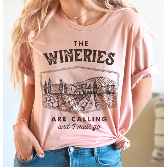 Women's The Wineries Are Calling Bella & Canvas Shirt