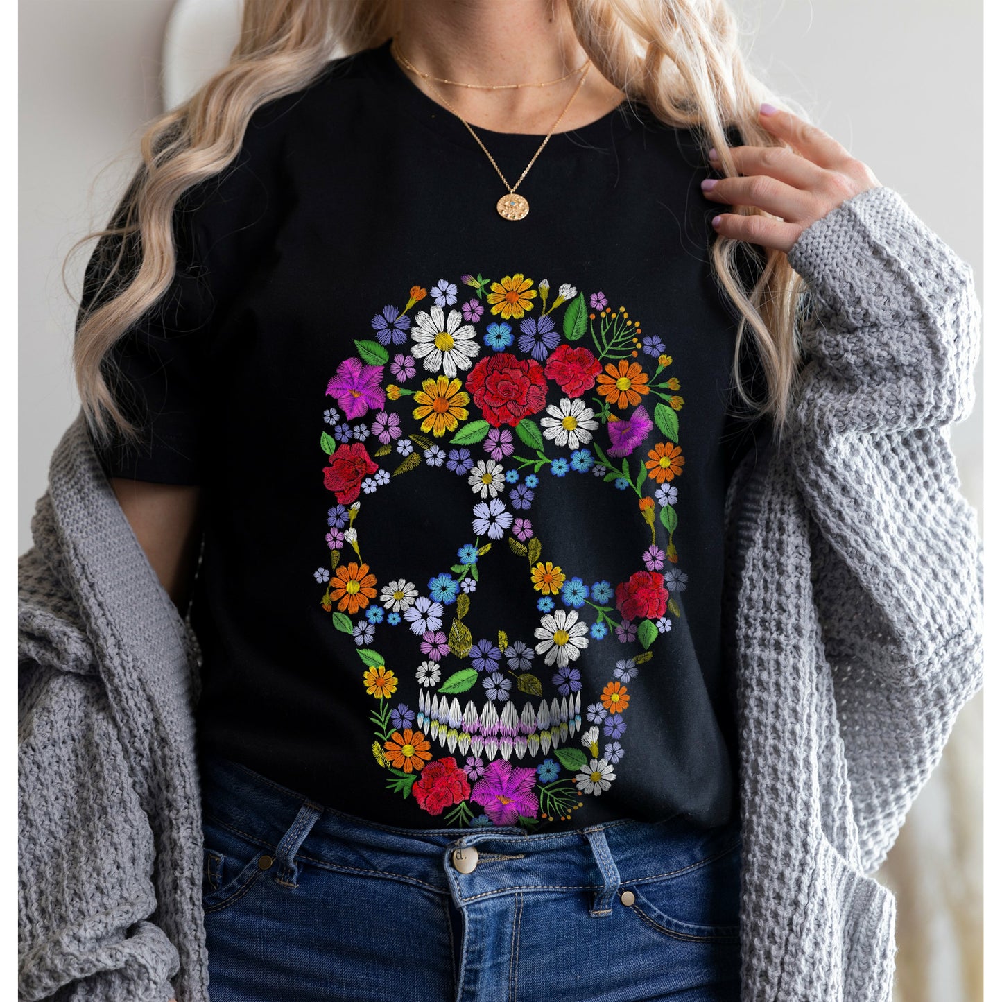 Women's Dia de los muertos Bella & Canvas Shirt