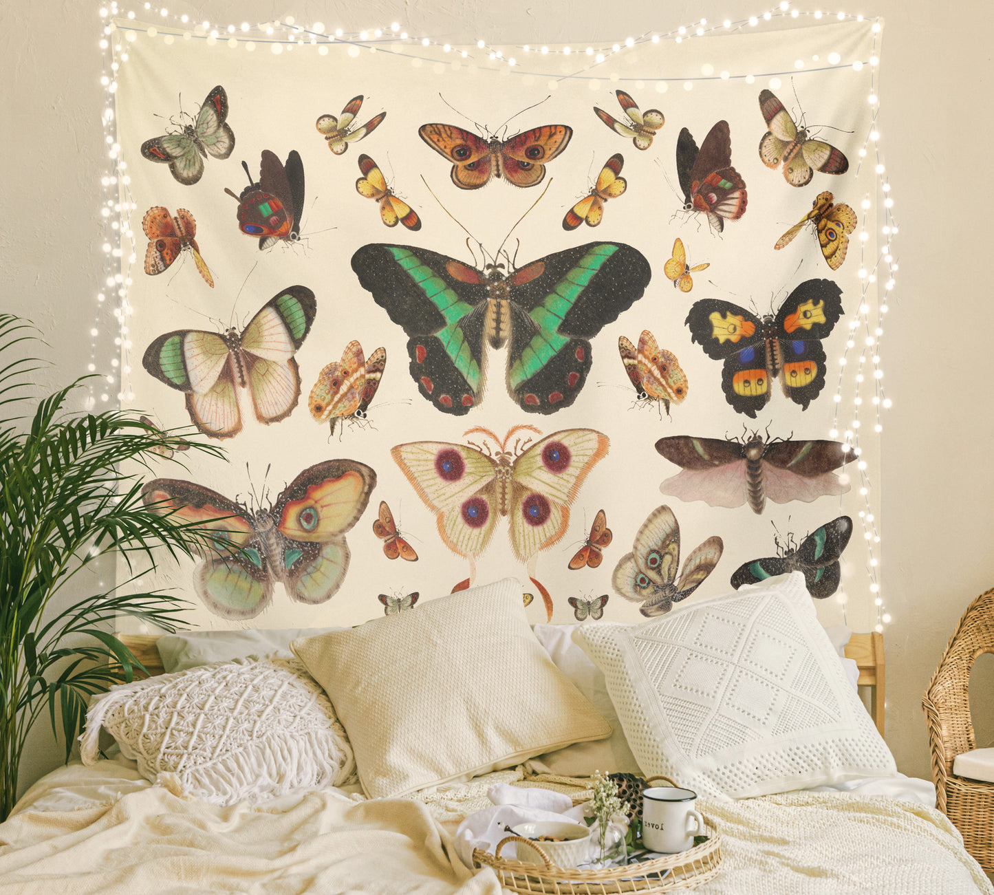 Vintage Butterfly Tapestry