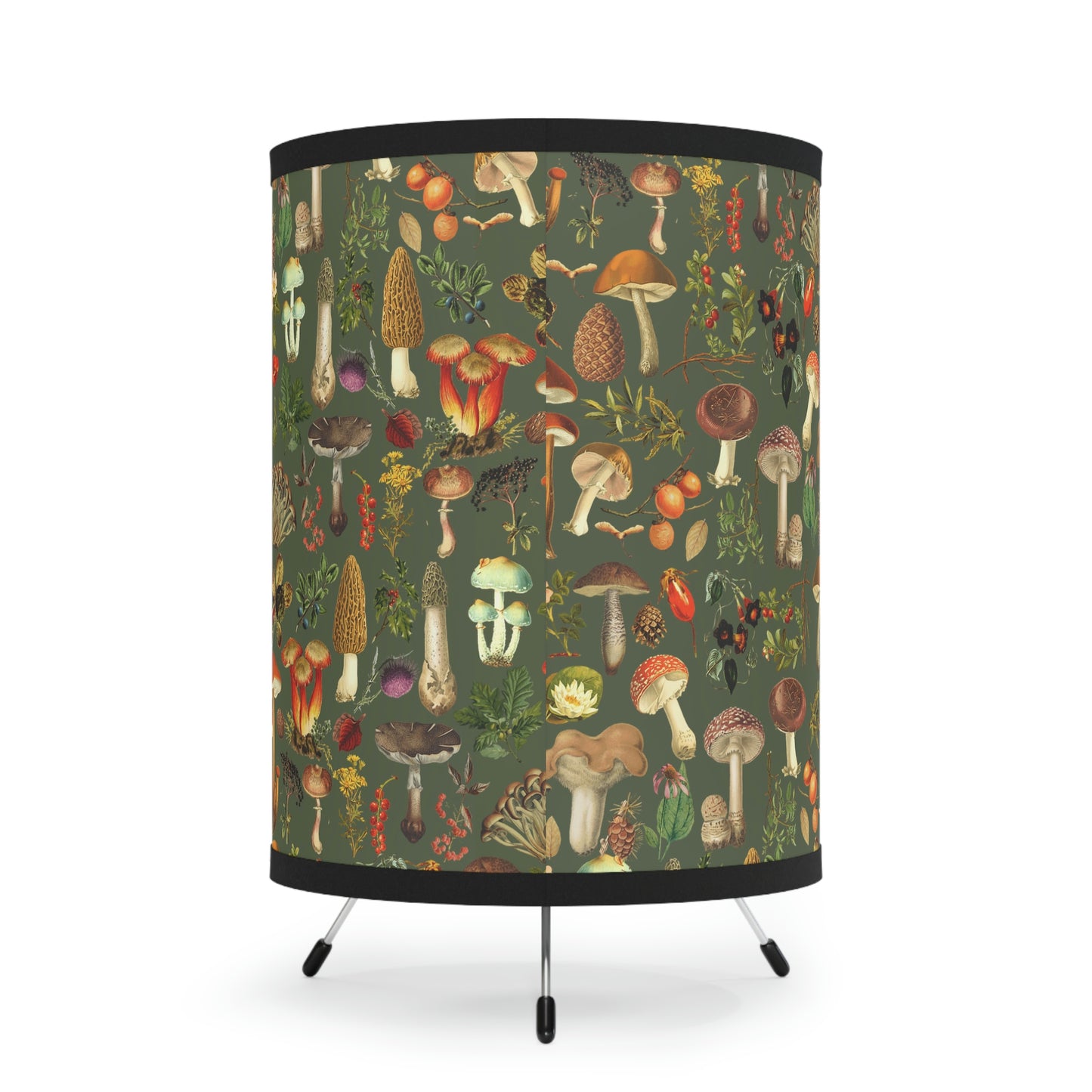 Moss Green Mushroom Lamp, Cottagecore Room Decor, Vintage Style Mushroom Lamp Shade Gift For Mushroom Lover