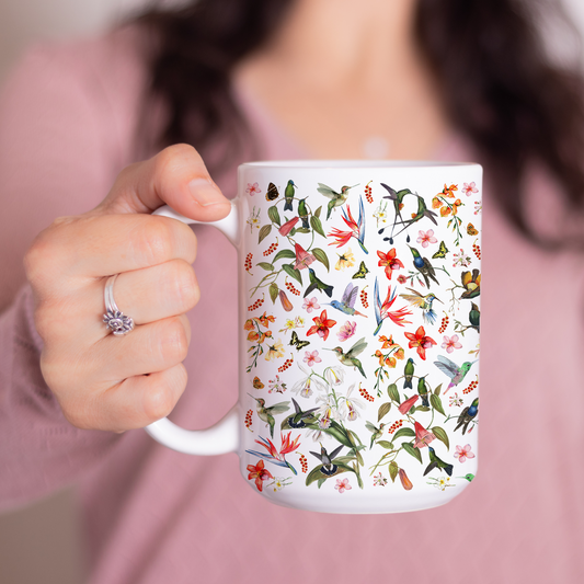 Large Hummingbird Mug Gift for Her
