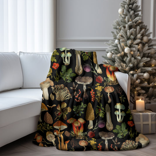 a christmas tree and a couch in a room