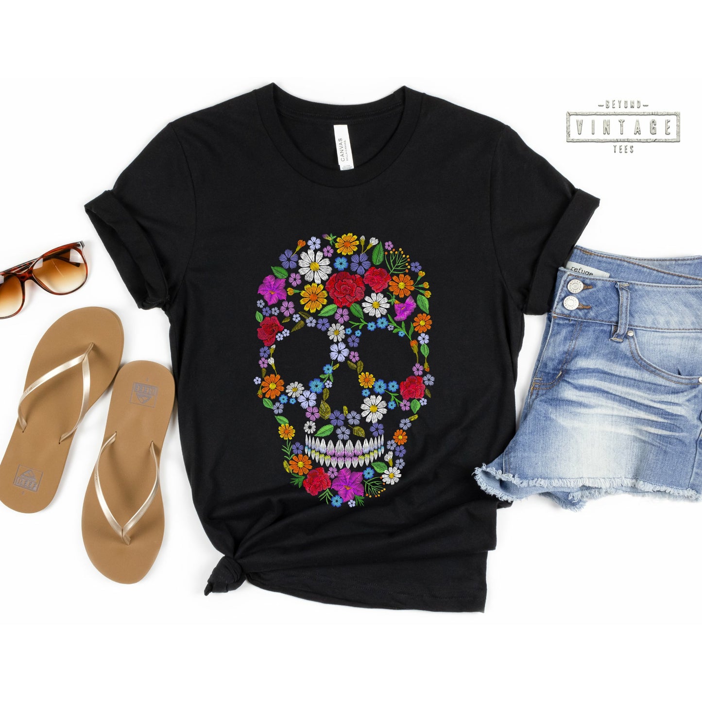 Women's Dia de los muertos Bella & Canvas Shirt