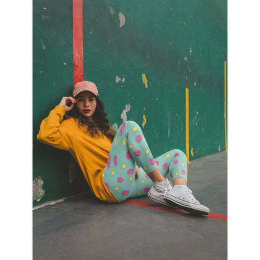 Leggings with Candy Design
